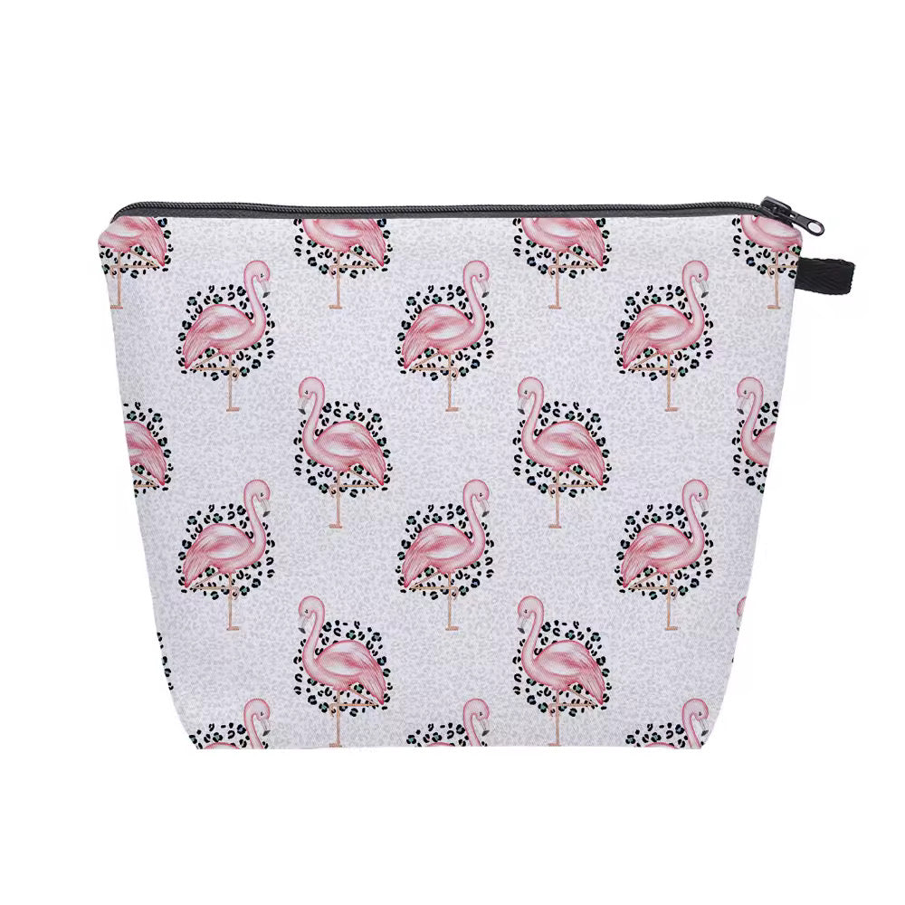 Pouch XL - Animal Print Flamingo