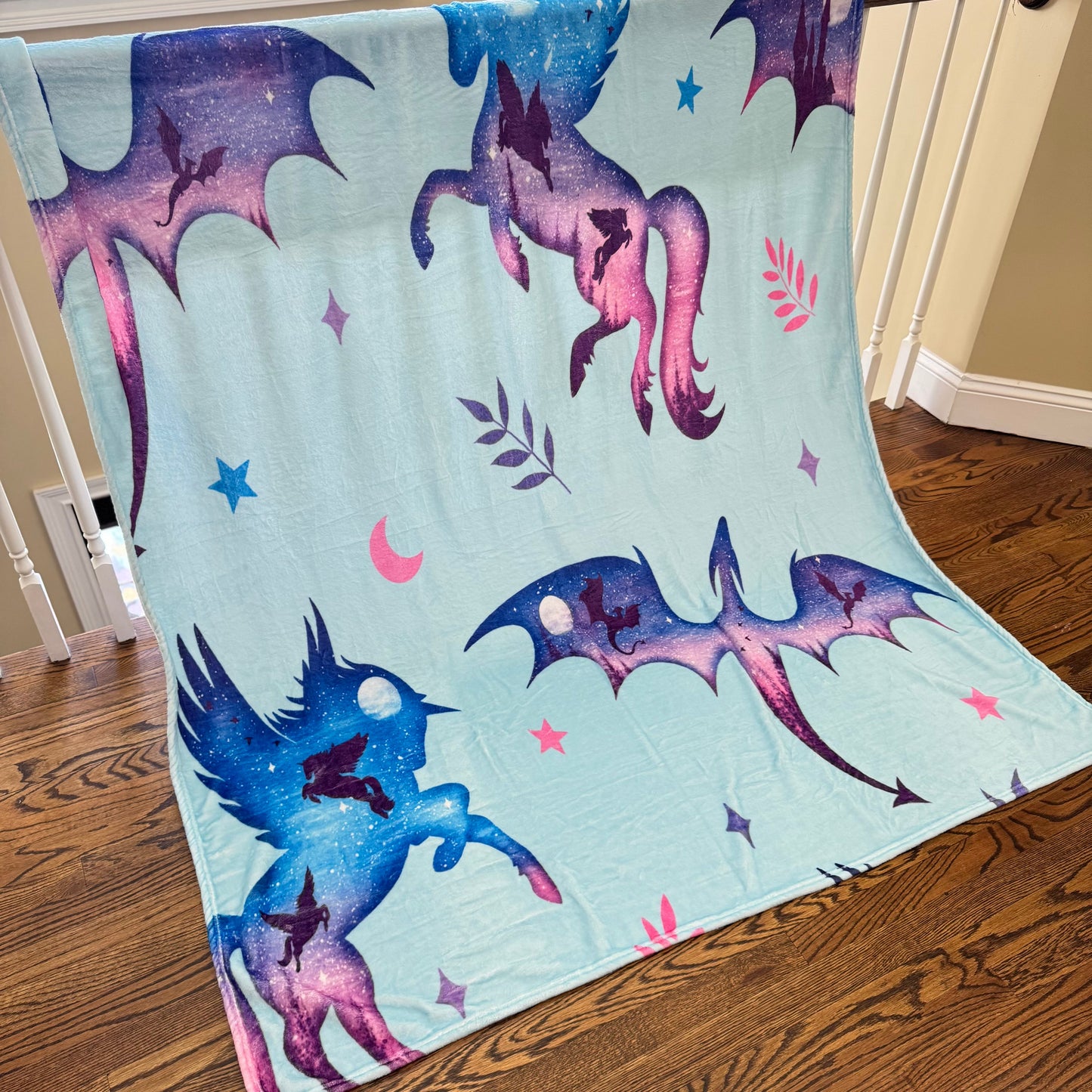 Blanket - Galaxy Dragon Unicorn