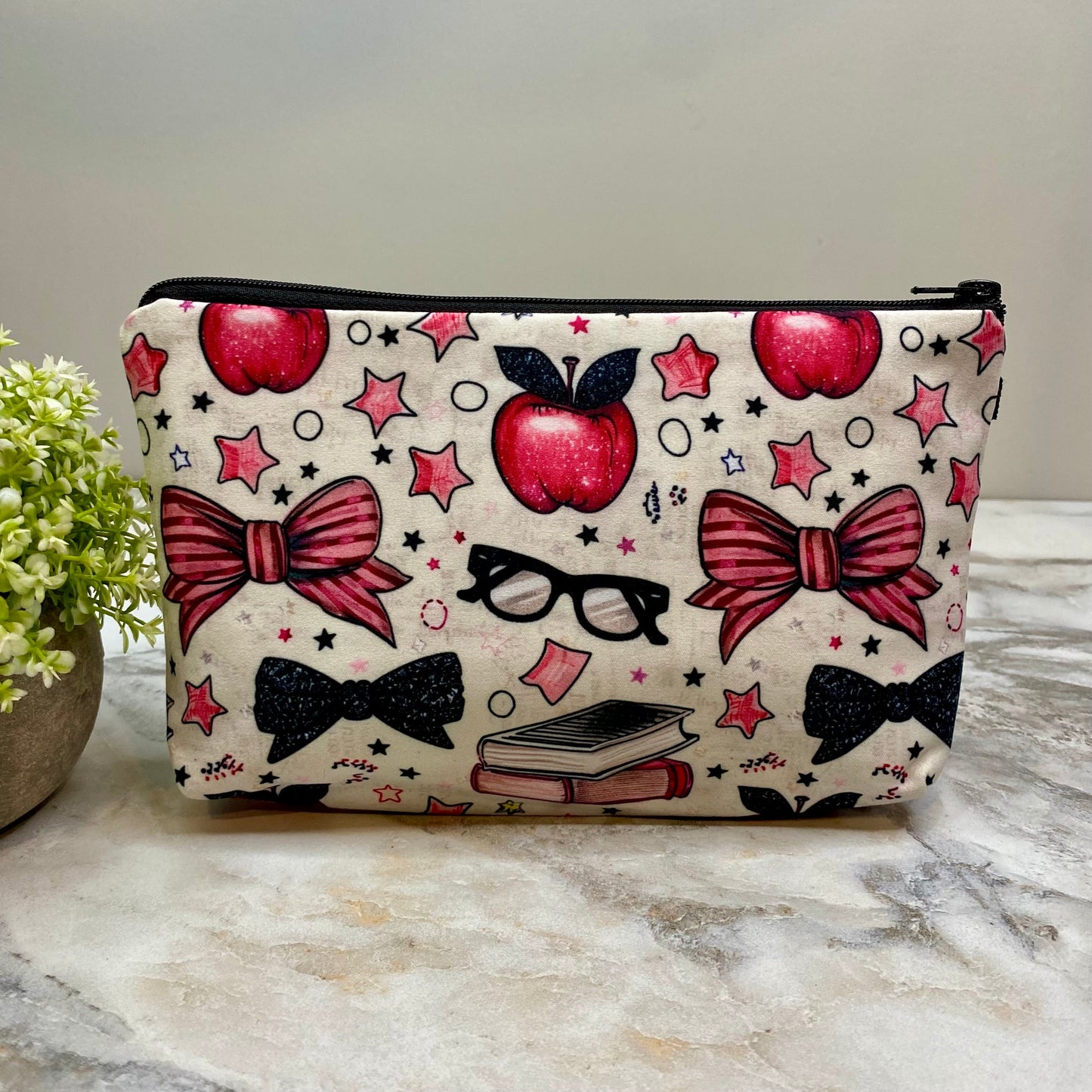 Pouch - Pink Apple Teacher