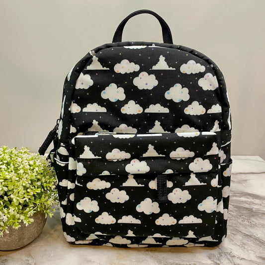 Mini Backpack - Cloud Black + White