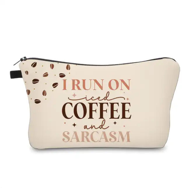 Pouch - Coffee, Run On Iced Coffee Sarcasm