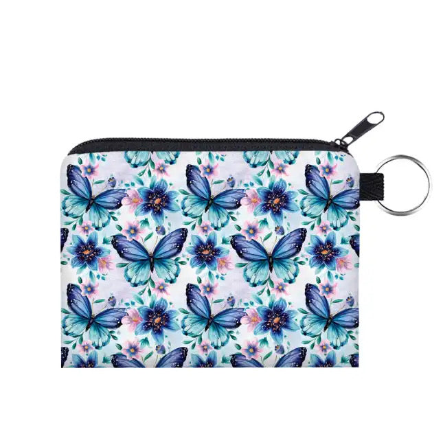 Mini Pouch - Butterfly Blue Teal