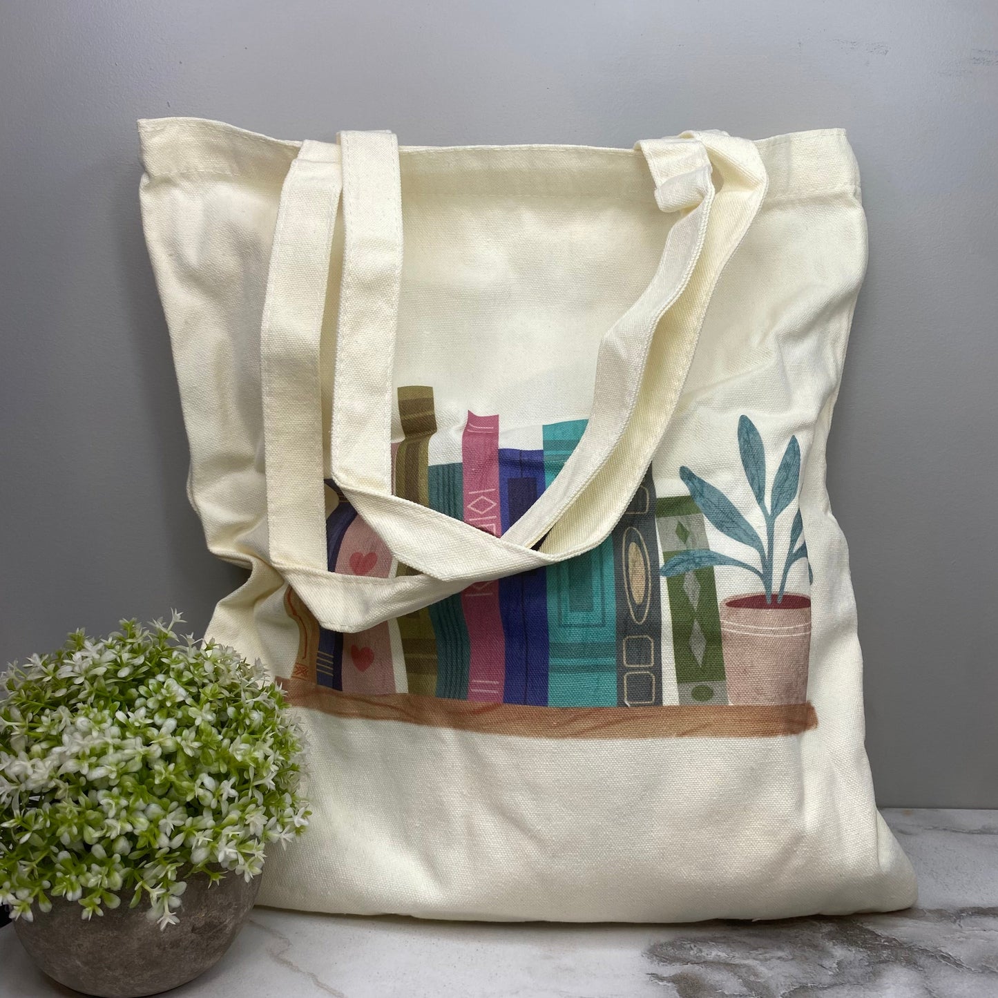 Tote Bag - Floral Books - #6