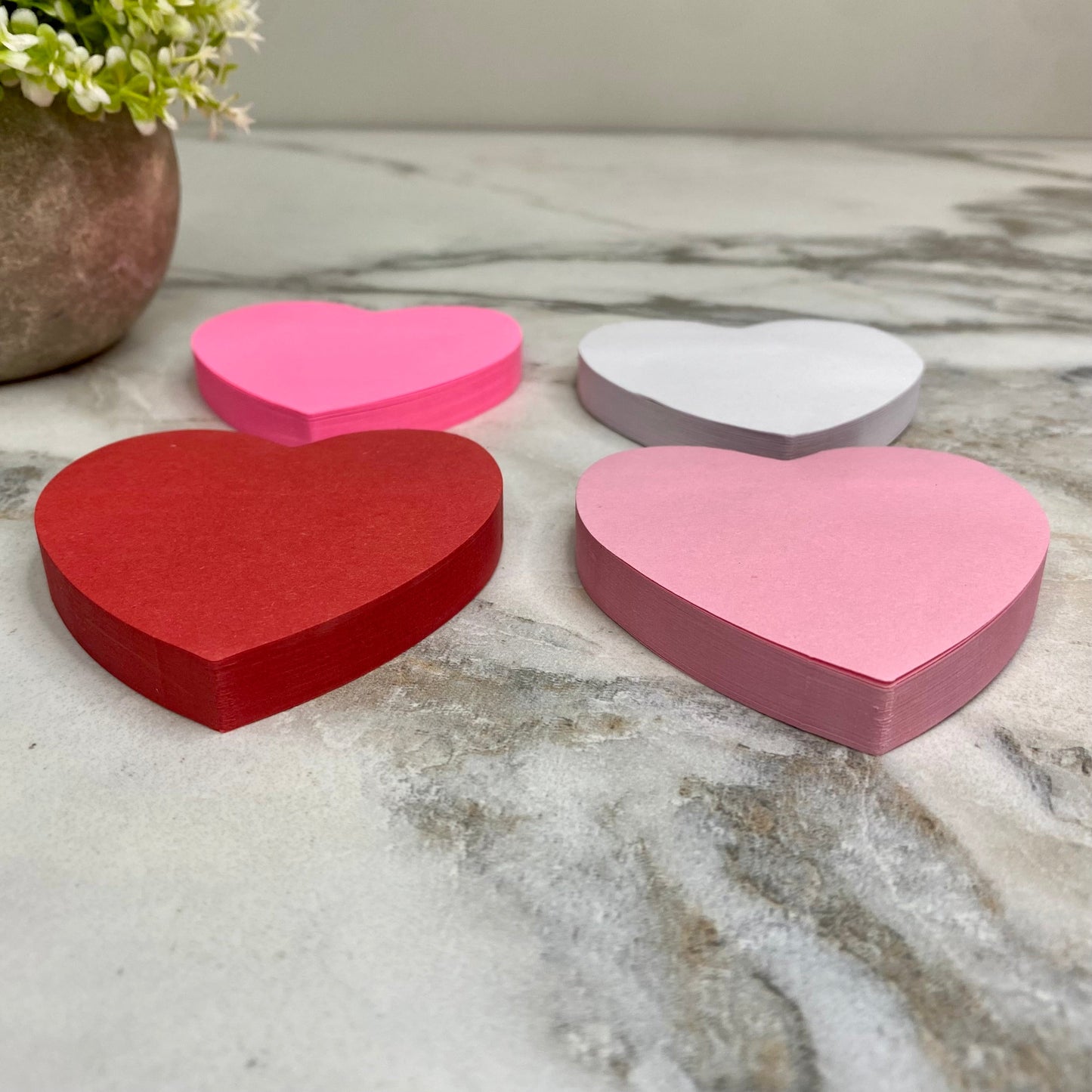 Sticky Note Pad - Hearts - Thick