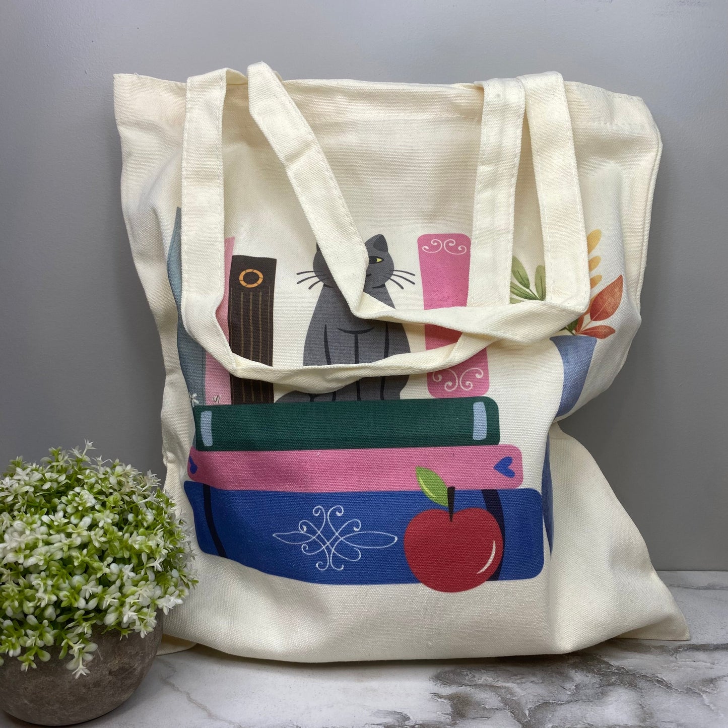 Tote Bag - Floral Books - #3