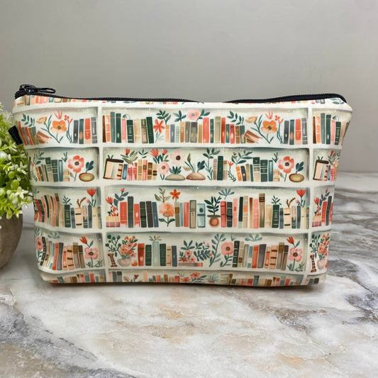 Pouch - Book Shelf Floral