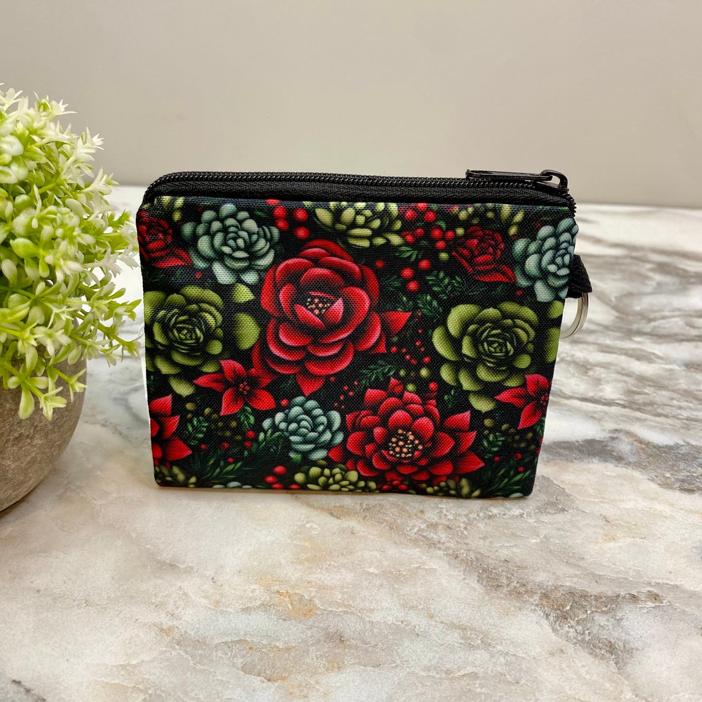 Mini Pouch - Floral Berries