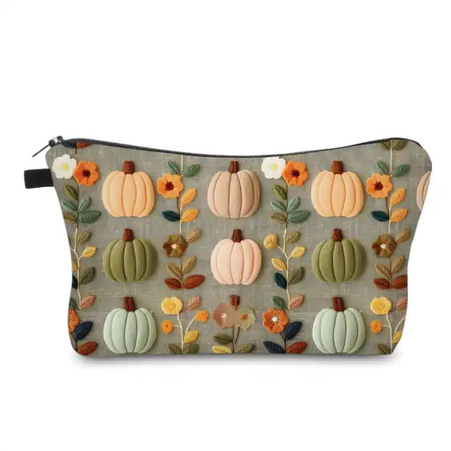 Pouch - Fall Felt Pumpkin