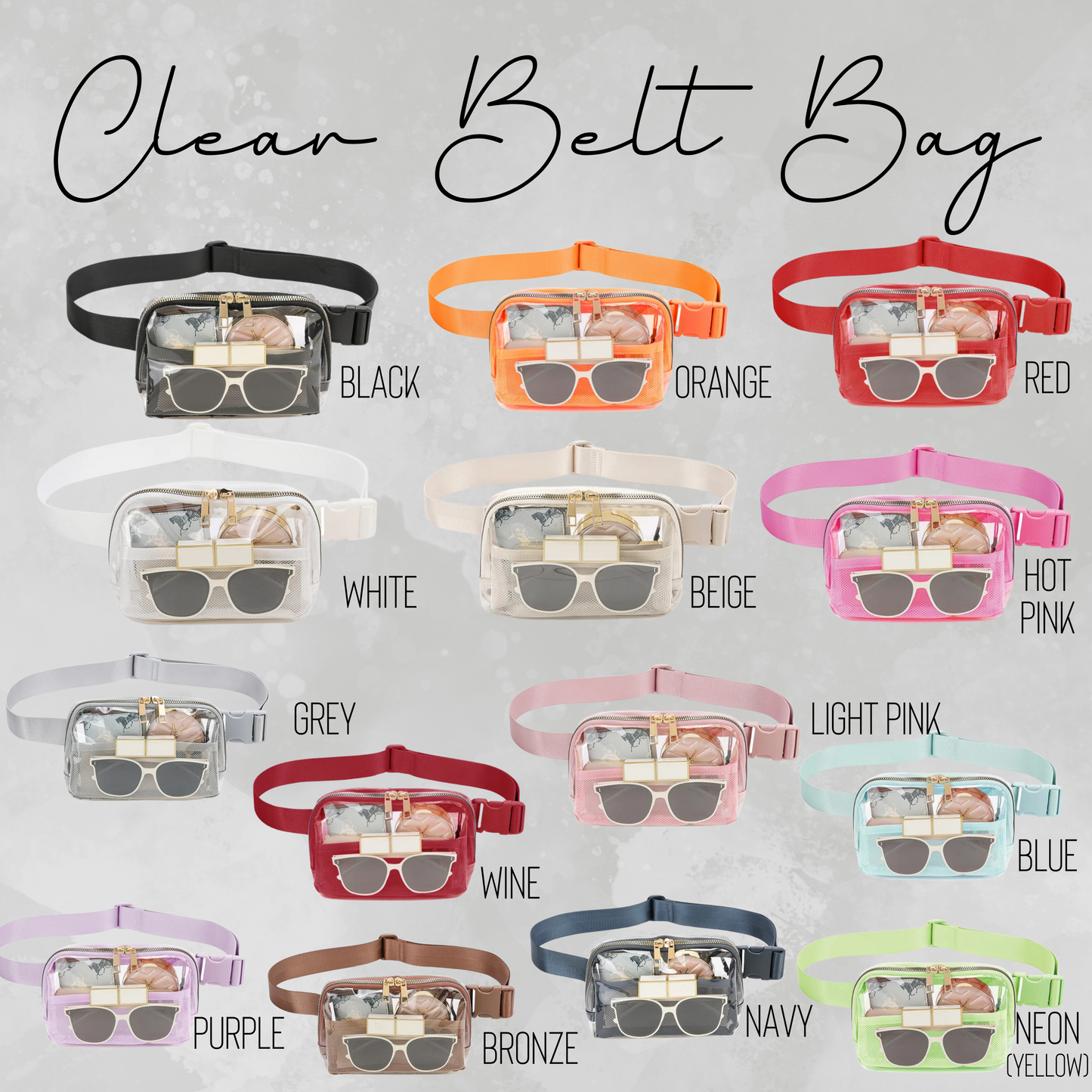 Clear Belt Bag