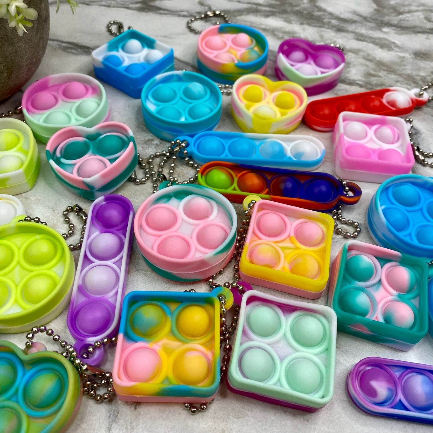 Bubble Pop Keychain - Shapes