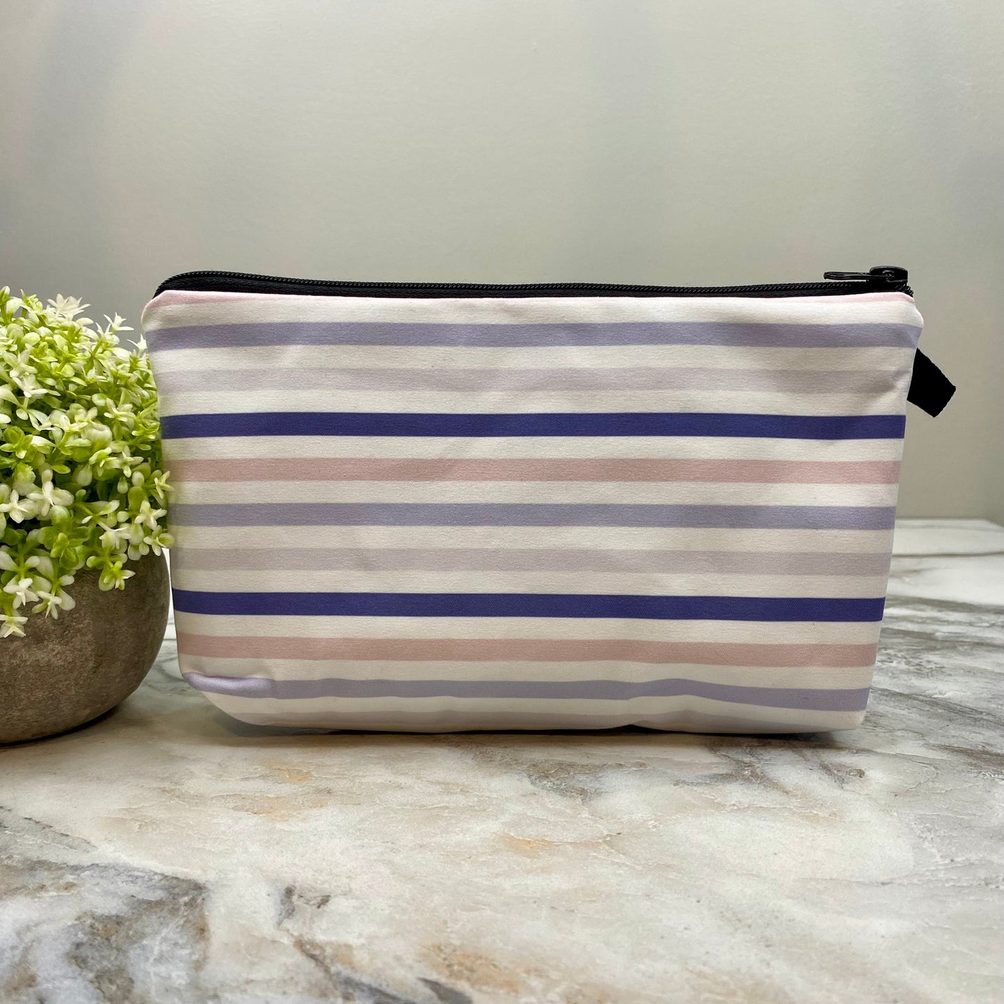 Pouch - Stripes, Lavender