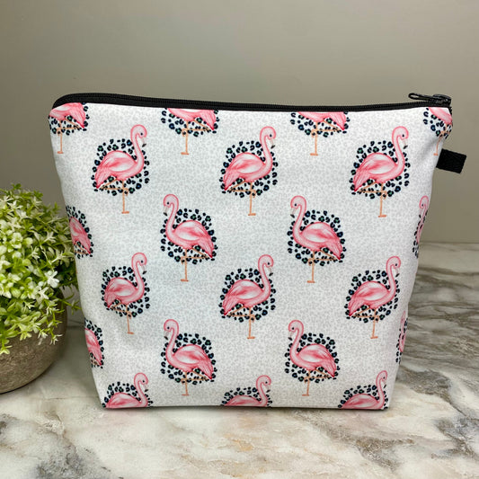 Pouch XL - Animal Print Flamingo