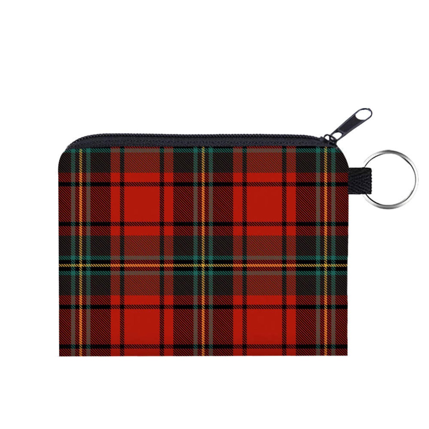 Mini Pouch - Plaid Green Red