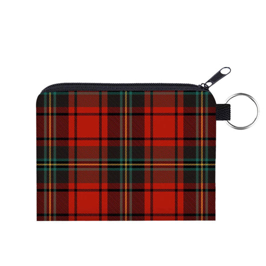 Mini Pouch - Plaid Green Red