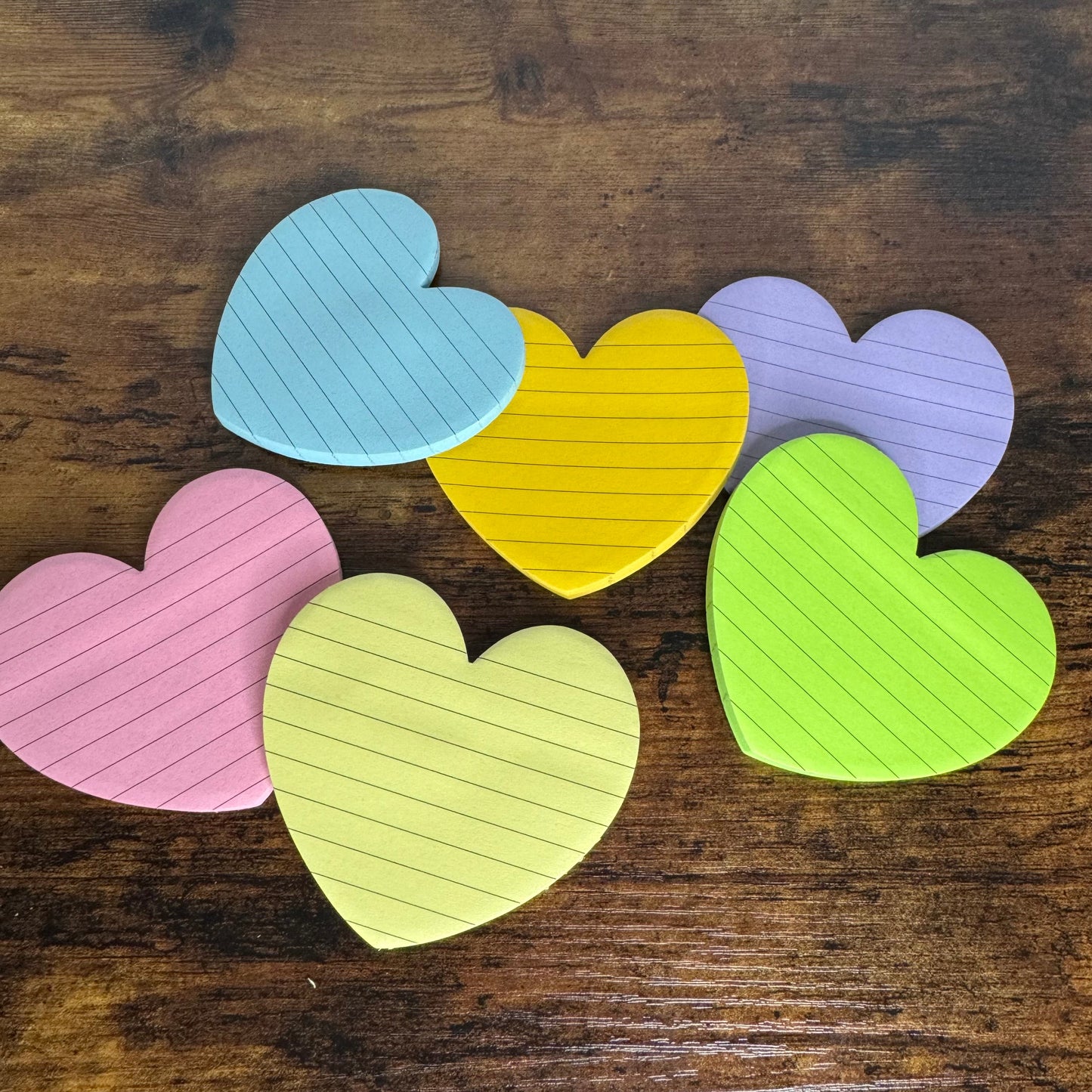 Sticky Note Pad - Lined Hearts